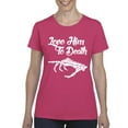thumbnail image 1 of MmF - Women's T-Shirt Short Sleeve - Halloween Love Him To Death Matching Halloween Couple, 1 of 5