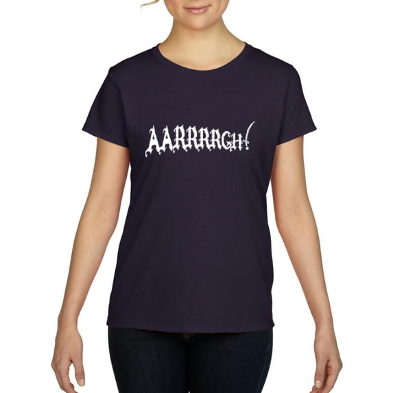MmF - Women's T-Shirt Short Sleeve - Halloween Pirate Aaaaaargggh!