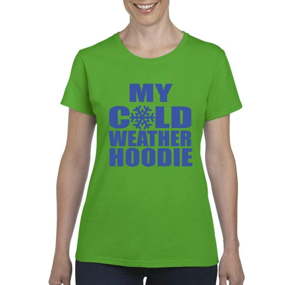 MmF - Women's T-Shirt Short Sleeve - MY COLD WEATHER XMAS HOODIE