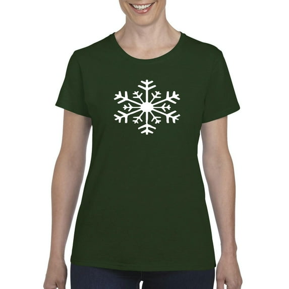 MmF - Women's T-Shirt Short Sleeve - Snowflake Christmas New Year