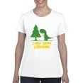 thumbnail image 1 of MmF - Women's T-Shirt Short Sleeve - XMAS DINOSAUR, 1 of 5