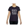 thumbnail image 1 of MmF - Women's T-Shirt Short Sleeve, up to Women Size 3XL - Beach Please, 1 of 5