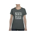 thumbnail image 1 of MmF - Women's T-Shirt Short Sleeve, up to Women Size 3XL - Beach Please, 1 of 5