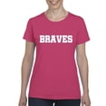 thumbnail image 1 of MmF - Women's T-Shirt Short Sleeve, up to Women Size 3XL - Braves, 1 of 5