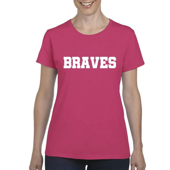 MmF - Women's T-Shirt Short Sleeve, up to Women Size 3XL - Braves