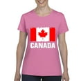 thumbnail image 1 of MmF - Women's T-Shirt Short Sleeve, up to Women Size 3XL - Canada Flag, 1 of 5