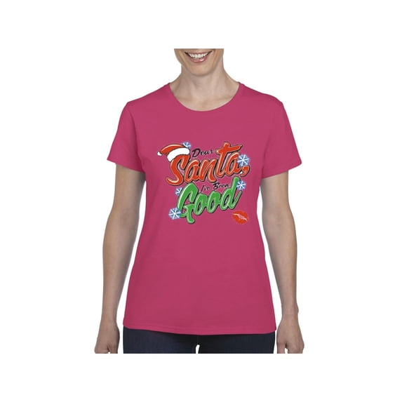 MmF - Women's T-Shirt Short Sleeve, up to Women Size 3XL - Christmas Dear Santa
