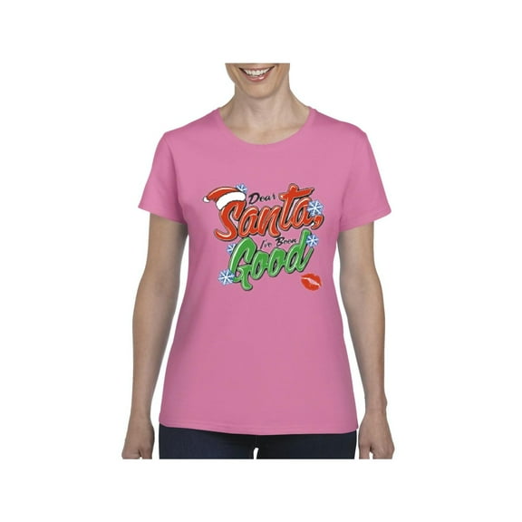 MmF - Women's T-Shirt Short Sleeve, up to Women Size 3XL - Christmas Dear Santa