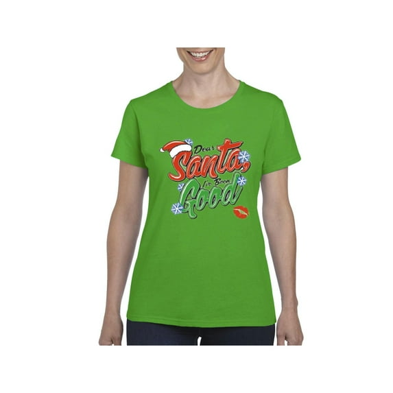 MmF - Women's T-Shirt Short Sleeve, up to Women Size 3XL - Christmas Dear Santa