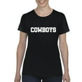 thumbnail image 1 of MmF - Women's T-Shirt Short Sleeve, up to Women Size 3XL - Cowboys, 1 of 5
