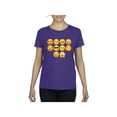 thumbnail image 1 of MmF - Women's T-Shirt Short Sleeve, up to Women Size 3XL - Emoji Entourage, 1 of 5