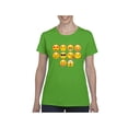 thumbnail image 1 of MmF - Women's T-Shirt Short Sleeve, up to Women Size 3XL - Emoji Entourage, 1 of 5