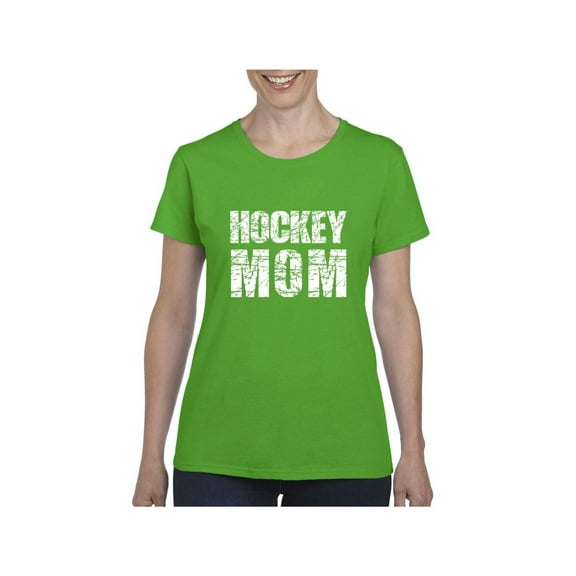 MmF - Women's T-Shirt Short Sleeve, up to Women Size 3XL - Hockey Mom