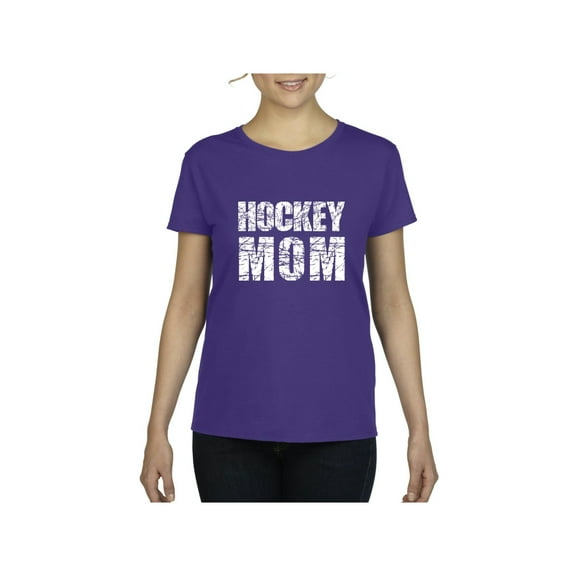 MmF - Women's T-Shirt Short Sleeve, up to Women Size 3XL - Hockey Mom