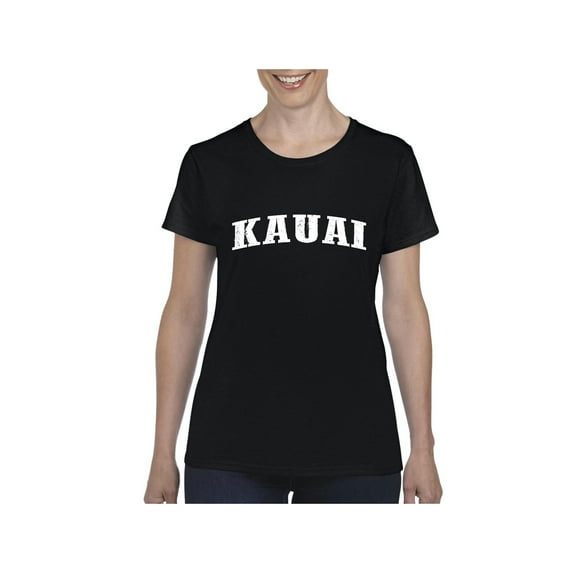 MmF - Women's T-Shirt Short Sleeve, up to Women Size 3XL - Kauai Hawaii