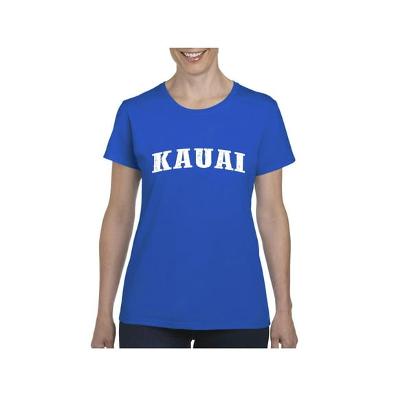 MmF - Women's T-Shirt Short Sleeve, up to Women Size 3XL - Kauai Hawaii