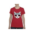 thumbnail image 1 of MmF - Women's T-Shirt Short Sleeve, up to Women Size 3XL - Kitty, 1 of 5
