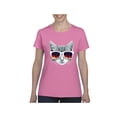 thumbnail image 1 of MmF - Women's T-Shirt Short Sleeve, up to Women Size 3XL - Kitty, 1 of 5