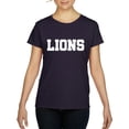 thumbnail image 1 of MmF - Women's T-Shirt Short Sleeve, up to Women Size 3XL - Lions, 1 of 5