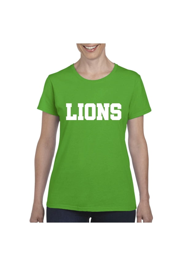 MmF - Women's T-Shirt Short Sleeve, up to Women Size 3XL - Lions