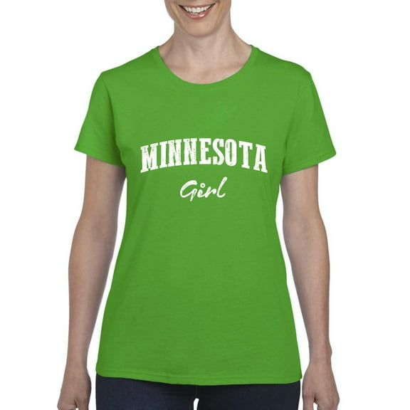 MmF - Women's T-Shirt Short Sleeve, up to Women Size 3XL - Minnesota Girl