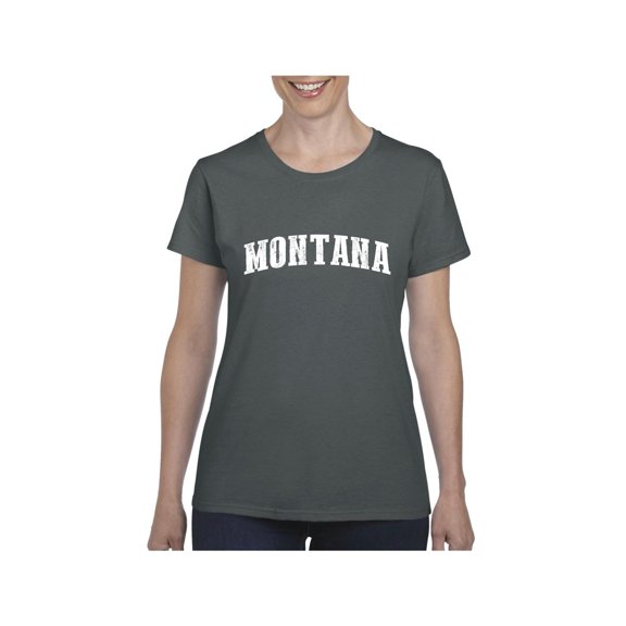 MmF - Women's T-Shirt Short Sleeve, up to Women Size 3XL - Montana