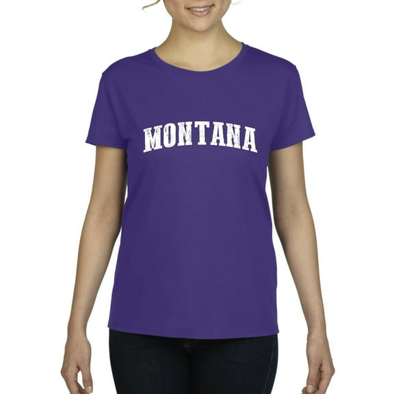 MmF - Women's T-Shirt Short Sleeve, up to Women Size 3XL - Montana