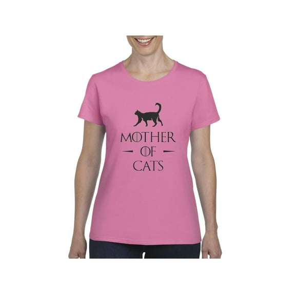 MmF - Women's T-Shirt Short Sleeve, up to Women Size 3XL - Mother Of Cats
