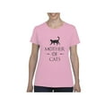 thumbnail image 1 of MmF - Women's T-Shirt Short Sleeve, up to Women Size 3XL - Mother Of Cats, 1 of 5