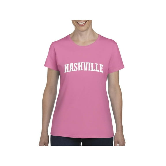 MmF - Women's T-Shirt Short Sleeve, up to Women Size 3XL - Nashville Tennessee Flag