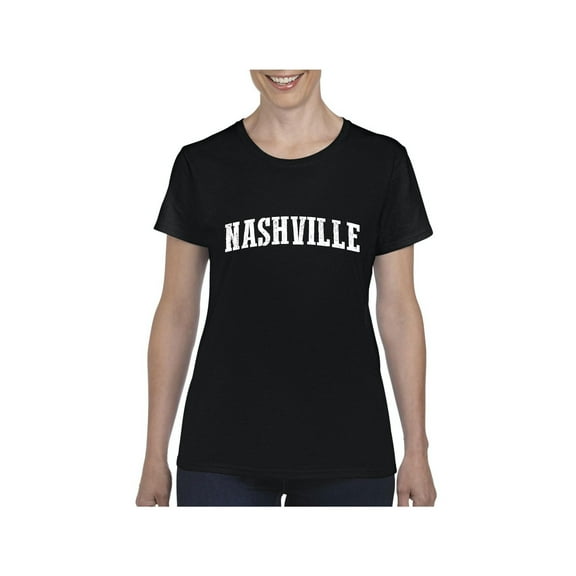 MmF - Women's T-Shirt Short Sleeve, up to Women Size 3XL - Nashville Tennessee Flag