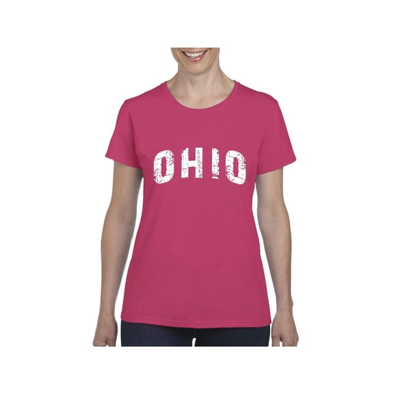 MmF - Women's T-Shirt Short Sleeve, up to Women Size 3XL - Ohio