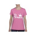 thumbnail image 1 of MmF - Women's T-Shirt Short Sleeve, up to Women Size 3XL - Princess Crown, 1 of 5
