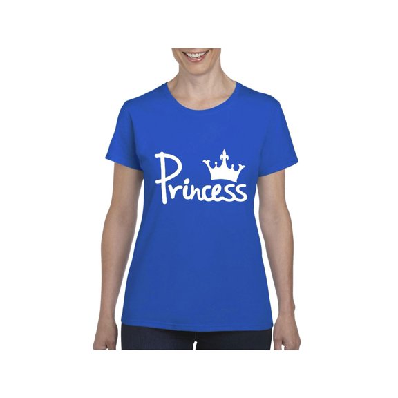 MmF - Women's T-Shirt Short Sleeve, up to Women Size 3XL - Princess Crown