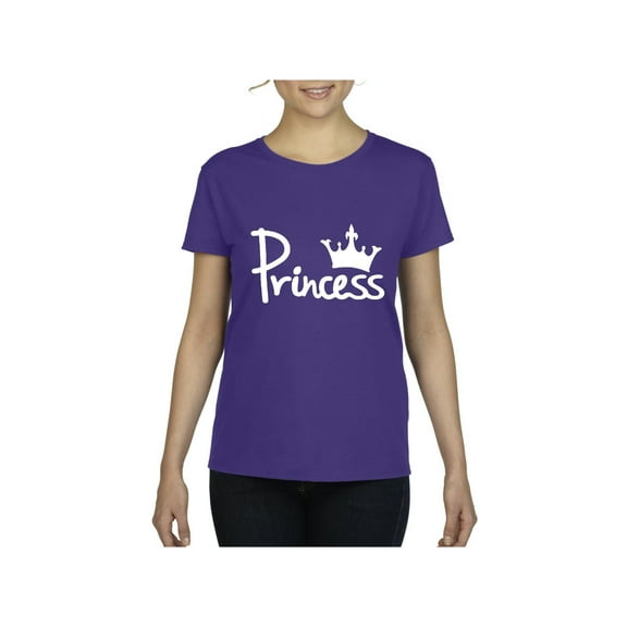 MmF - Women's T-Shirt Short Sleeve, up to Women Size 3XL - Princess Crown