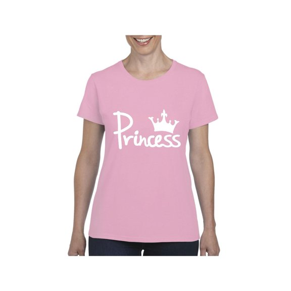 MmF - Women's T-Shirt Short Sleeve, up to Women Size 3XL - Princess Crown