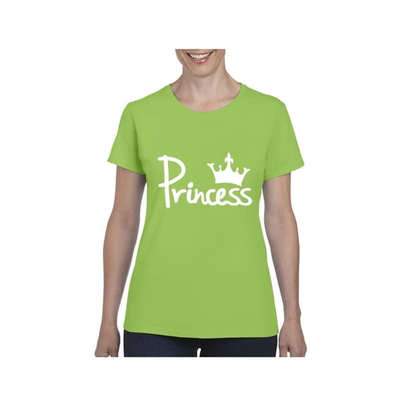 MmF - Women's T-Shirt Short Sleeve, up to Women Size 3XL - Princess Crown