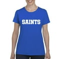 thumbnail image 1 of MmF - Women's T-Shirt Short Sleeve, up to Women Size 3XL - Saints, 1 of 5