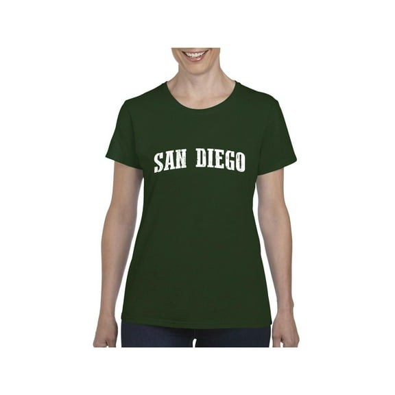 MmF - Women's T-Shirt Short Sleeve, up to Women Size 3XL - San Diego