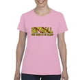 thumbnail image 1 of MmF - Women's T-Shirt Short Sleeve, up to Women Size 3XL - Softball Play Hard or Go Home, 1 of 5