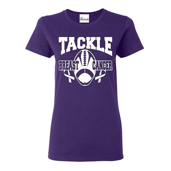 MmF - Women's T-Shirt Short Sleeve, up to Women Size 3XL - Tackle Breast Cancer