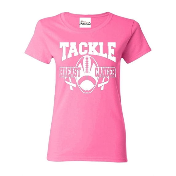 MmF - Women's T-Shirt Short Sleeve, up to Women Size 3XL - Tackle Breast Cancer