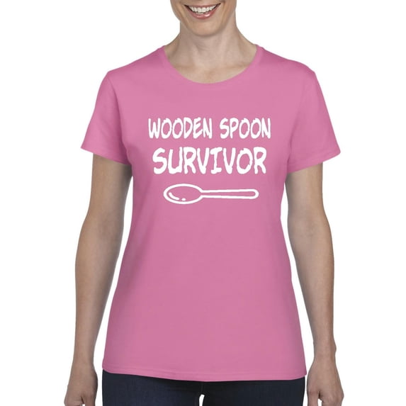 MmF - Women's T-Shirt Short Sleeve, up to Women Size 3XL - Wooden Spoon Survivor