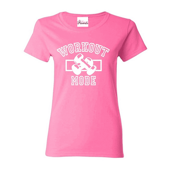 MmF - Women's T-Shirt Short Sleeve, up to Women Size 3XL - Workout Mode