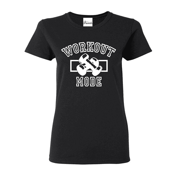 MmF - Women's T-Shirt Short Sleeve, up to Women Size 3XL - Workout Mode