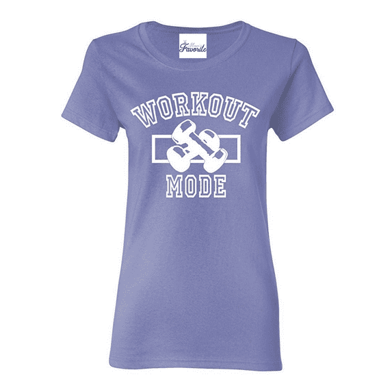 MmF - Women's T-Shirt Short Sleeve, up to Women Size 3XL - Workout Mode