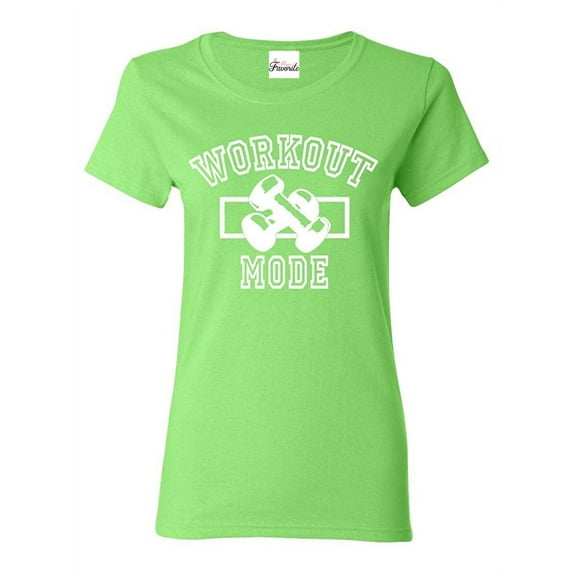 MmF - Women's T-Shirt Short Sleeve, up to Women Size 3XL - Workout Mode