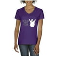 thumbnail image 1 of MmF - Women's T-Shirt V-Neck Short Sleeve - Halloween Let`s Get Sheet Faced Ghost, 1 of 5