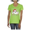 thumbnail image 1 of MmF - Women's T-Shirt V-Neck Short Sleeve - I'M KIND OF A BIG DEAL SANTA GIFT, 1 of 5