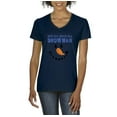 thumbnail image 1 of MmF - Women's T-Shirt V-Neck Short Sleeve - MY XMAS SNOWMAN FLIP UP, 1 of 5